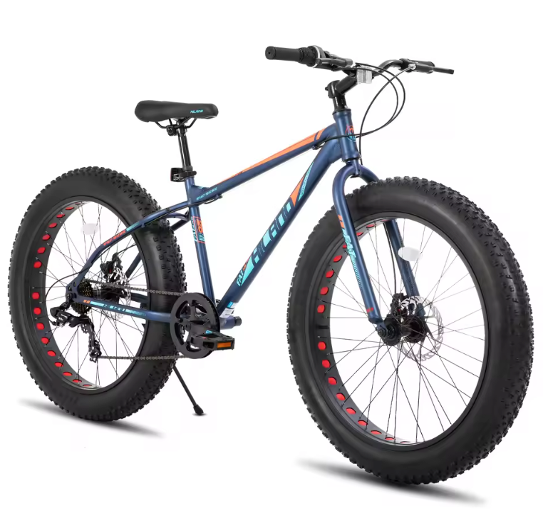 Pedal4you 20-Inch Fat Tire Mountain Bike – 7-Speed with Dual Disc Brakes