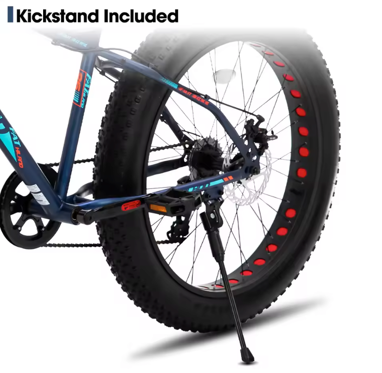 Pedal4you 20-Inch Fat Tire Mountain Bike – 7-Speed with Dual Disc Brakes