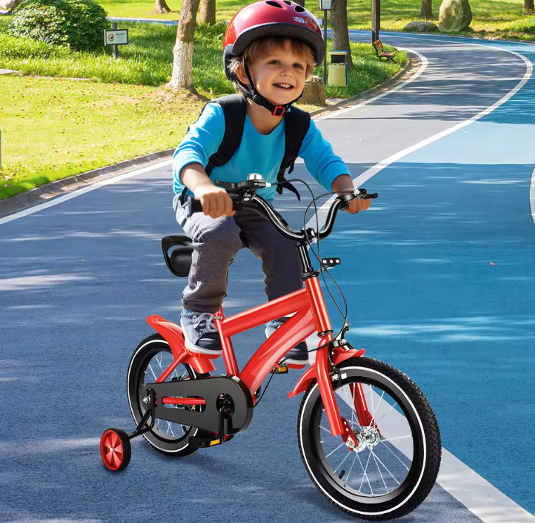 Pedal4you 14-Inch Kids Bicycle with Training Wheels – For Ages 2–4